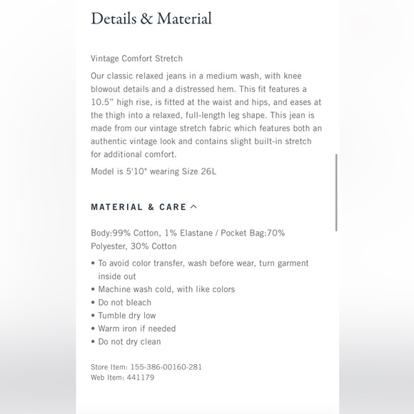 Abercrombie & Fitch High Rise 90’s Relaxed Jean - Picture 4 of 7